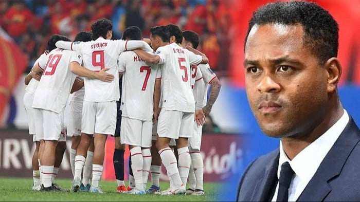 Kolase foto Pemain Timnas Indonesia dan Patrick Kluivert