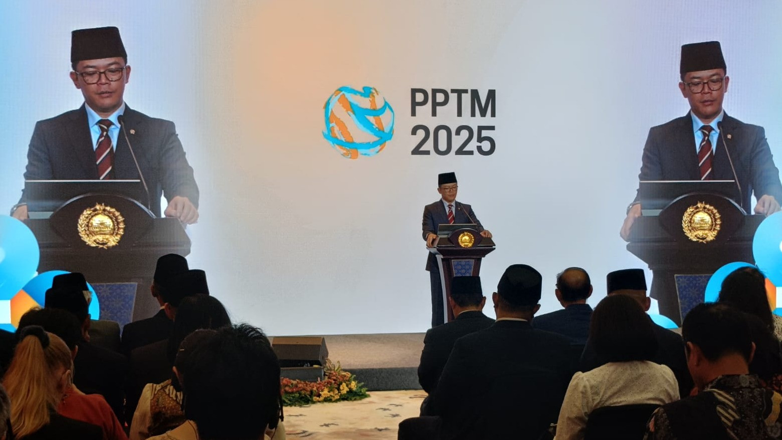 Menlu RI Sugiono berpidato di acara Pernyataan Pers Tahunan Menteri Luar Negeri (PPTM) 2025 di Jakarta, Jumat (10/1/2025).