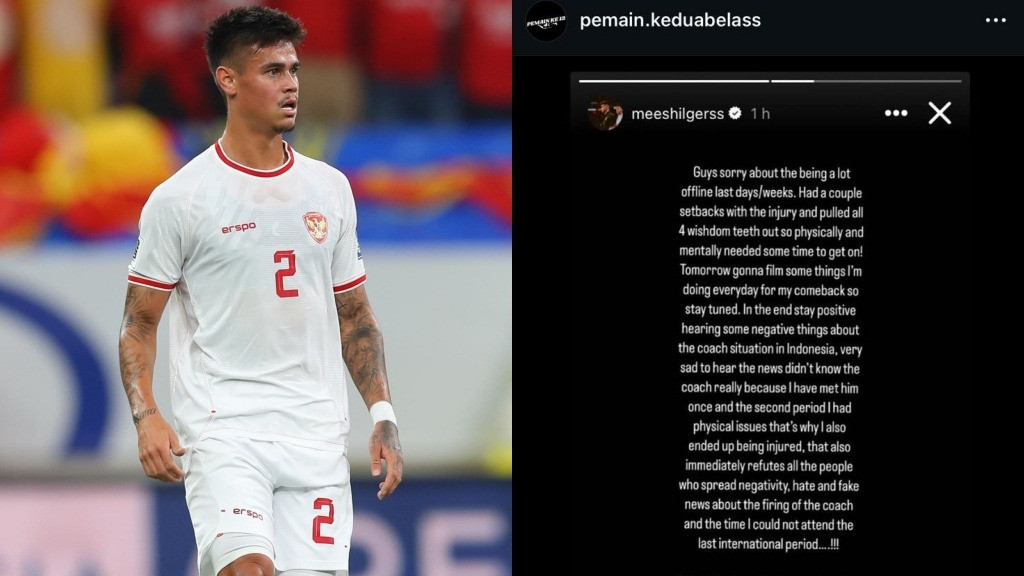 Unggahan Mees Hilgers di Instagram (eksklusif) yang menyangkal isu negatif yang sedang berhembus mengenai dirinya.