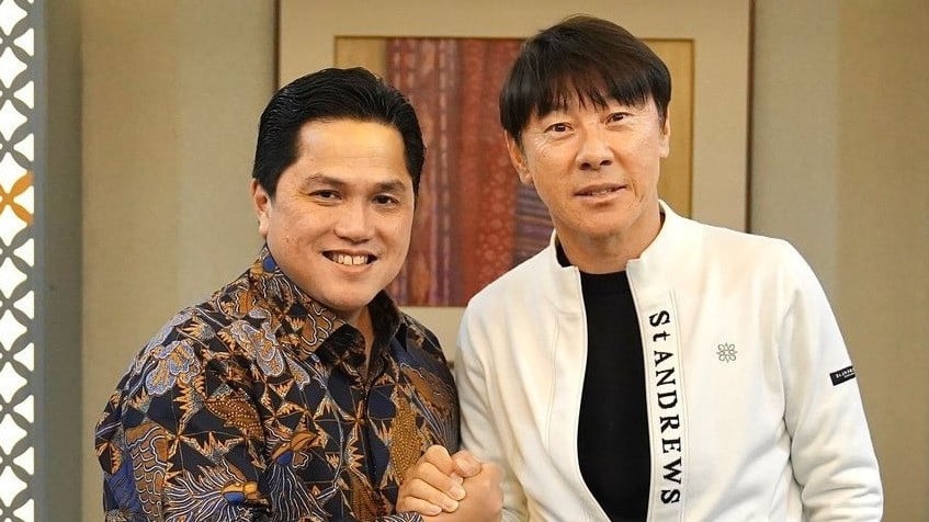 Shin Tae-yong mengajak bertemu dengan Erick Thohir setelah dipecat sebagai pelatih Timnas Indonesia