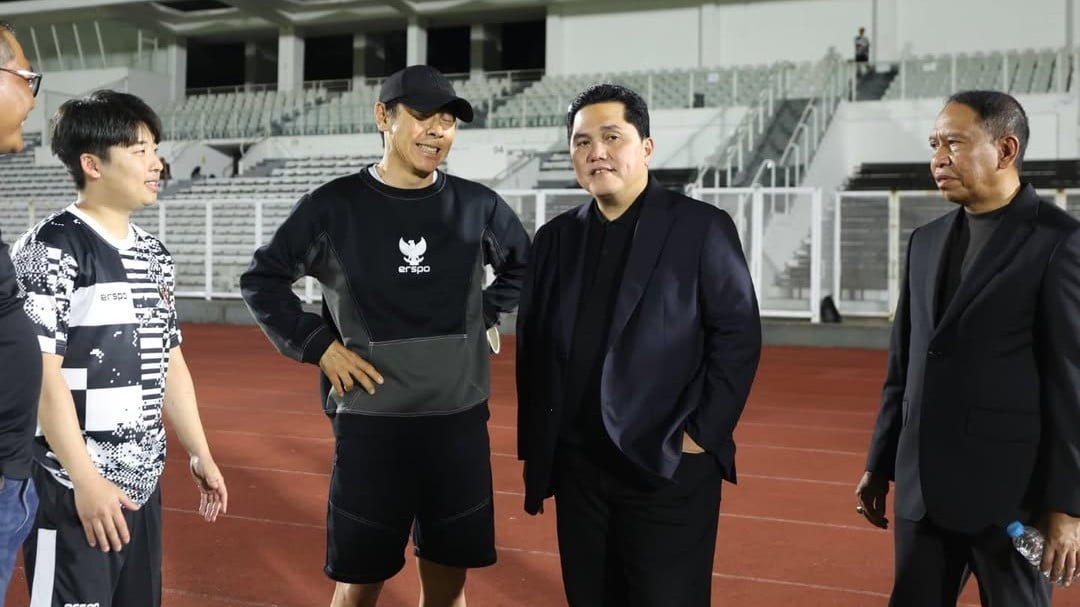 Shin Tae-yong kirim pesan perpisahan untuk Erick Thohir dan Timnas Indonesia