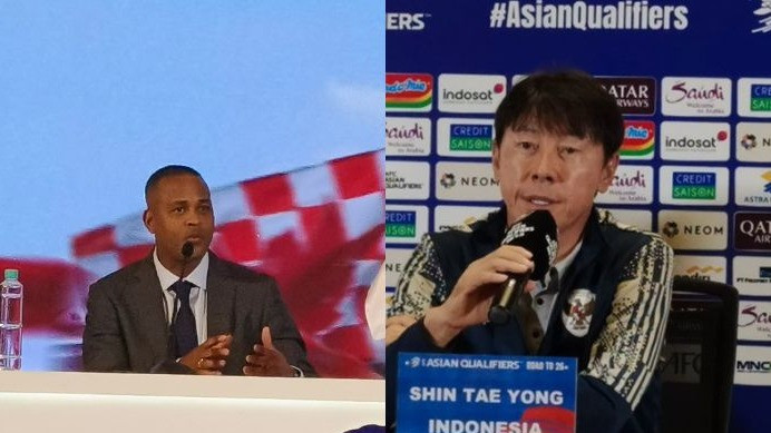 Patrick Kluivert dan Shin Tae-yong