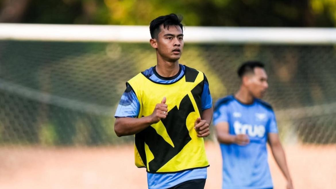 Pratama Arhan saat latihan bersama tim Bangkok United