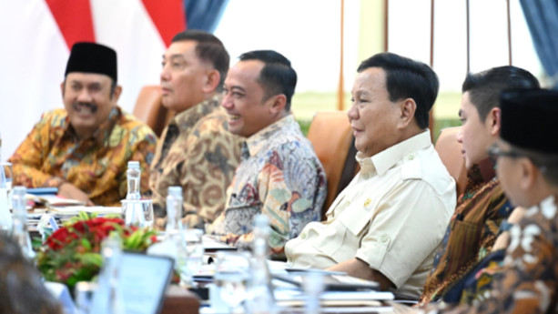 Ratas MBG Bersama Presiden Prabowo Subianto di Istana Negara, Jumat (17/1/2025).