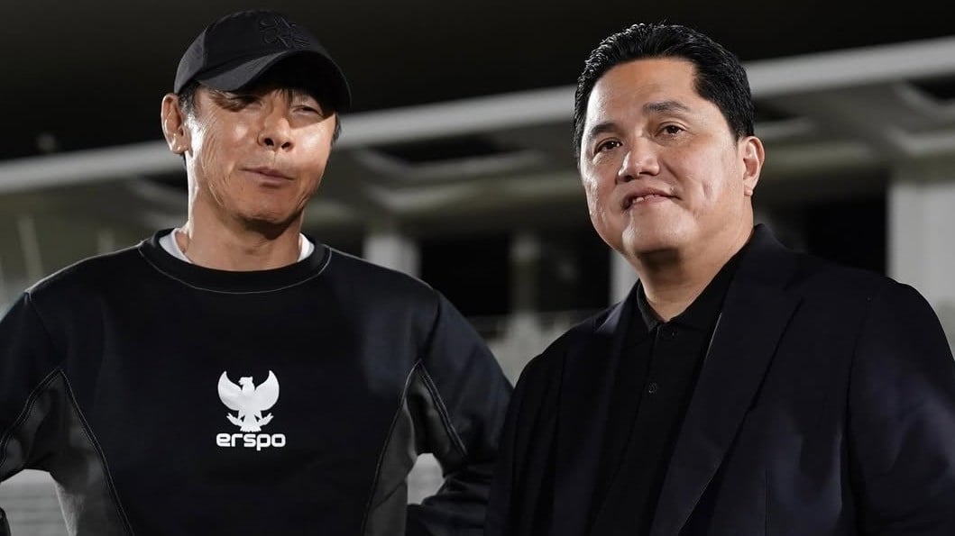 Shin Tae-yong dan Erick Thohir