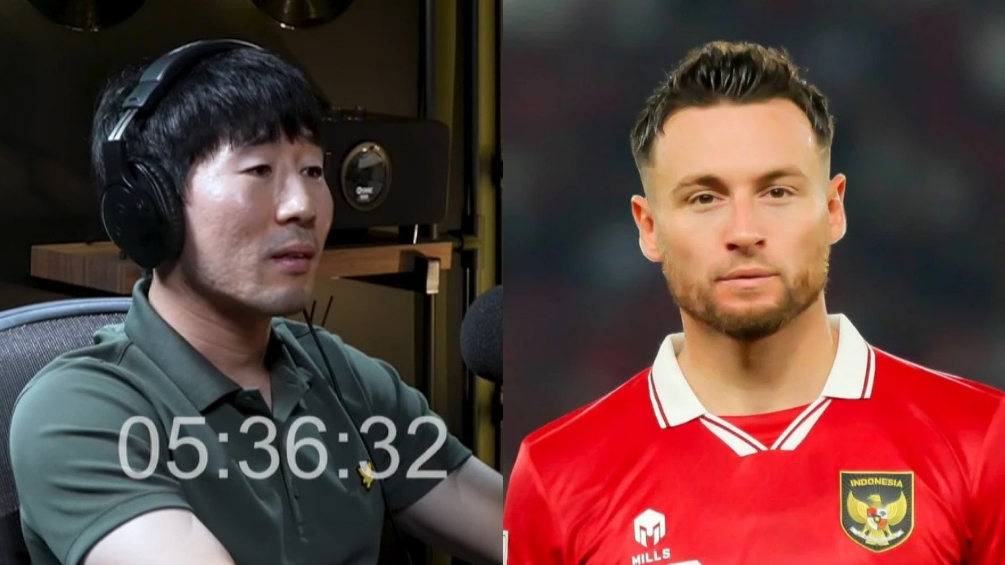 Eks analis Timnas Indonesia, Kim Jong-jin dan Marc Klok.