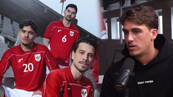 Kolase foto Mauro Zijlstra, calon pemain naturalisasi timnas Indonesia dan Shayne Pattynama, Sandy Walsh dan Thom Haye.