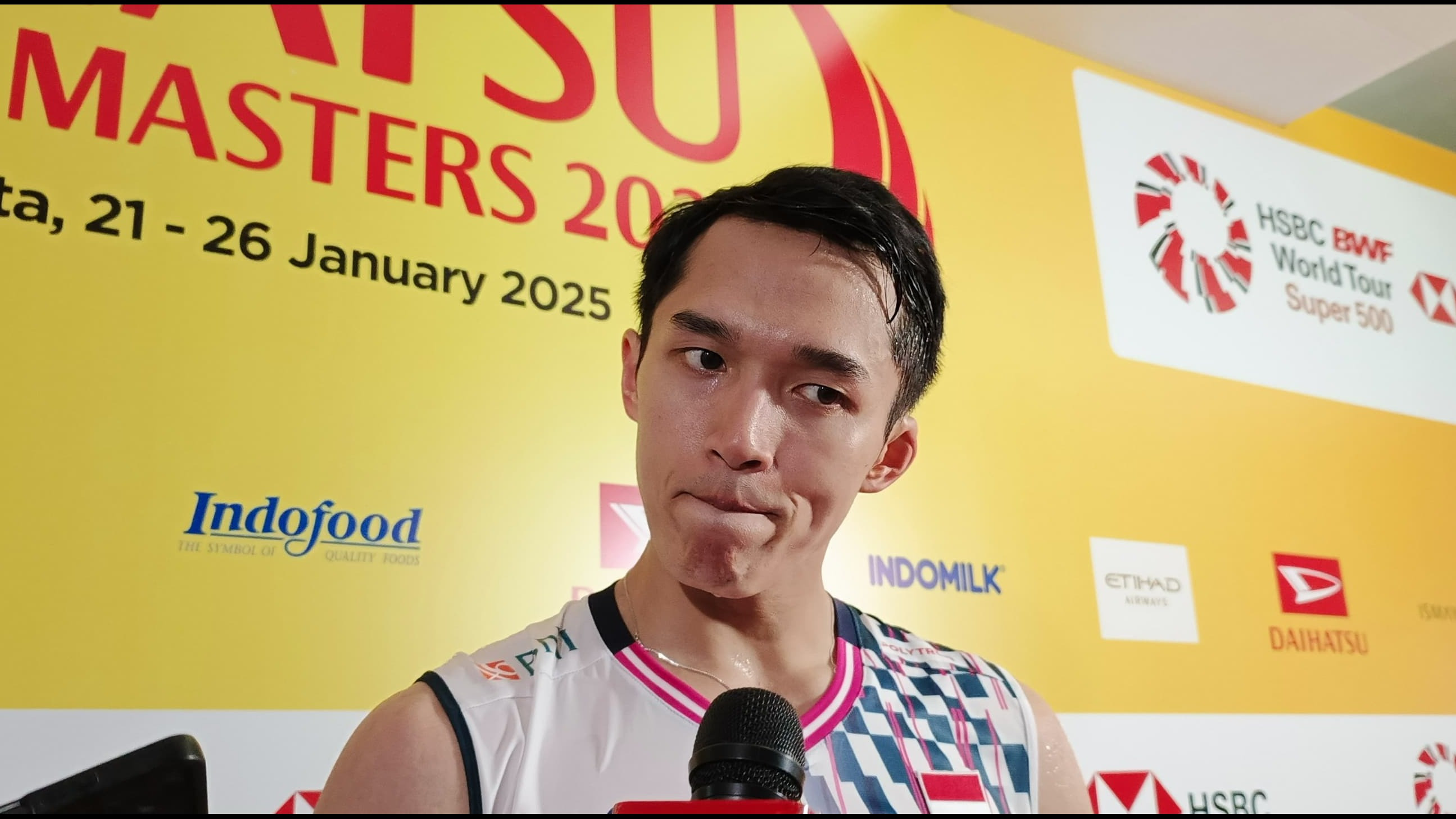 Dukungan Istri dan Keluarga Jadi Kunci Utama Jonatan Christie Lolos ke Semifinal Indonesia Masters 2025