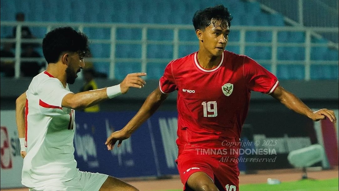 Timnas Indonesia U-20 kalah 0-1  dari 10 pemain Yordania