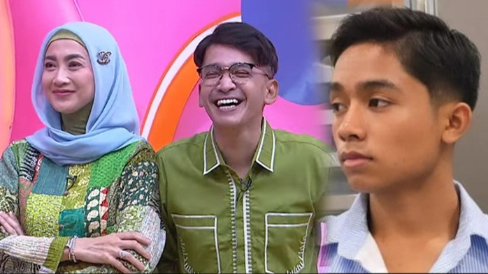 Kolase foto Desy Ratnasari, Ruben Onsu dan Betrand Peto.