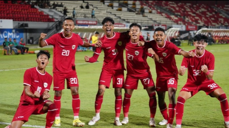 Skuad timnas Indonesia U17 asuhan Nova Arianto.