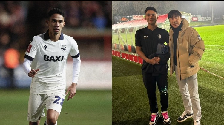 Pemain Timnas Indonesia Marselino Ferdinan dan Shin Tae-yong