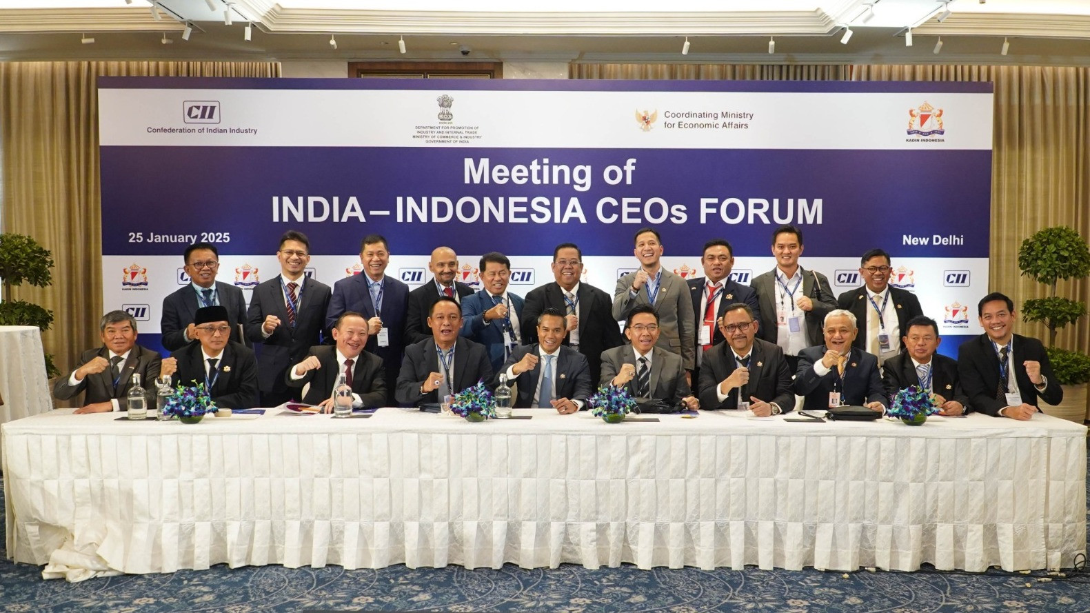 India-Indonesia CEOs Forum yang di New Delhi, Sabtu (25/1/2025).