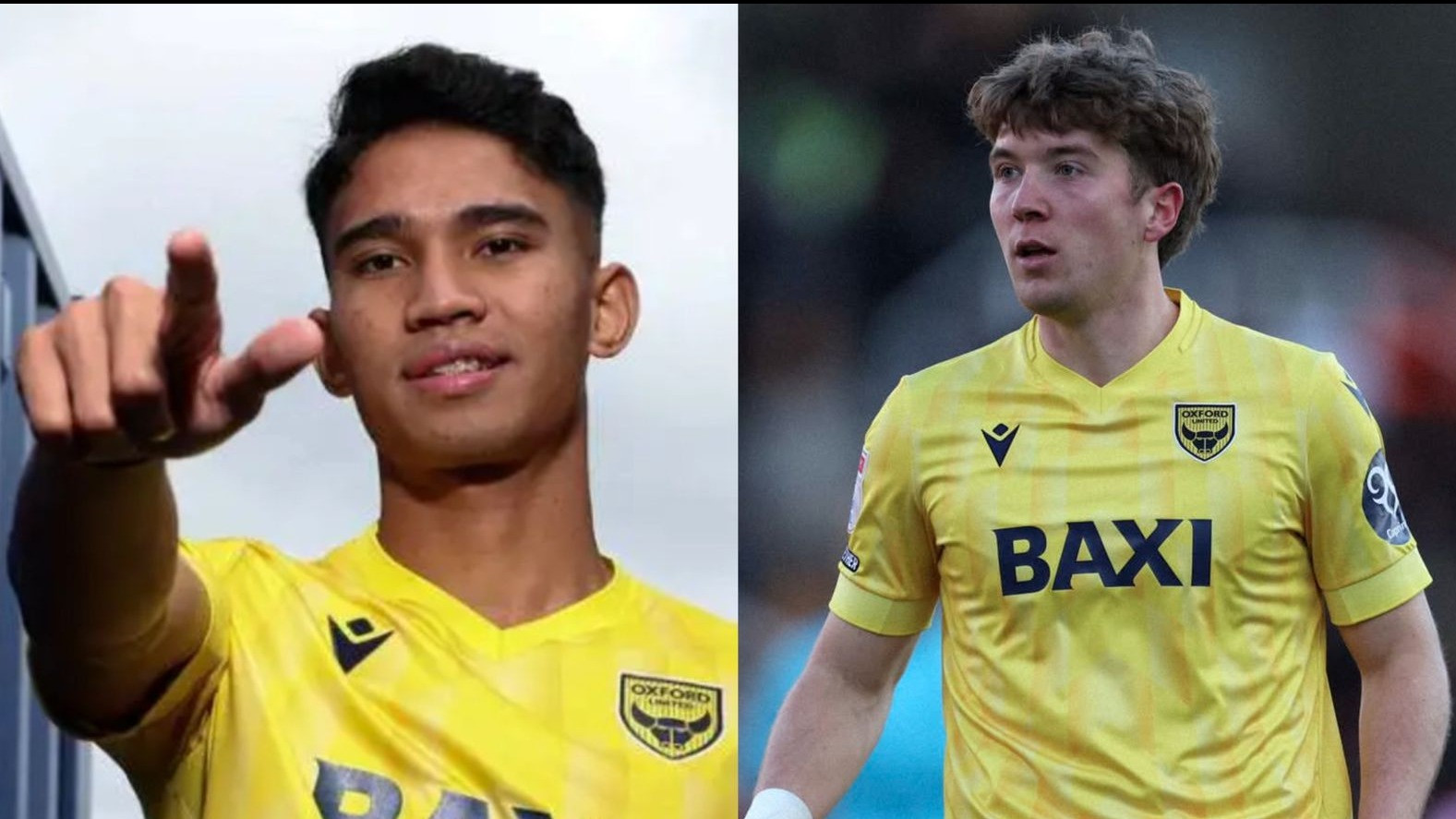 Kolase foto Marselino Ferdinan dan Ole Romeny