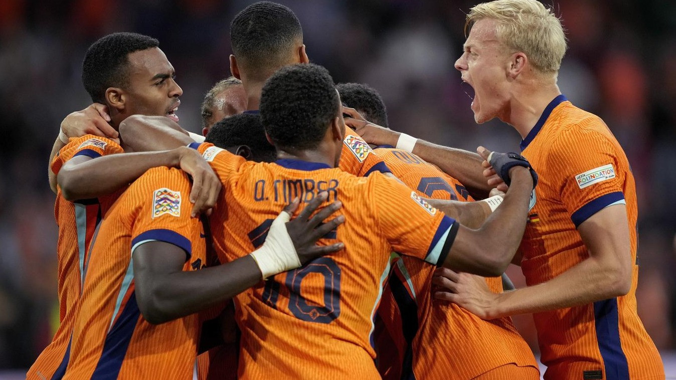 Selebrasi Para Pemain Timnas Belanda