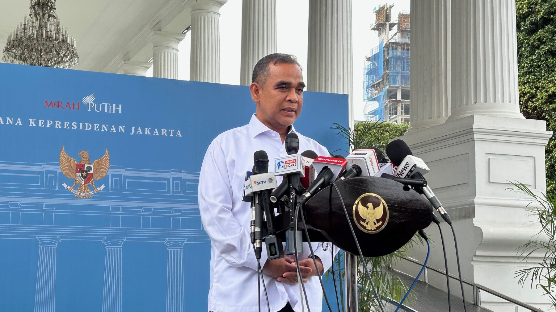 Ketua MPR sekaligus Sekjen Partai Gerindra, Ahmad Muzani  di Istana Negara, Jakarta Pusat, Senin (3/2).