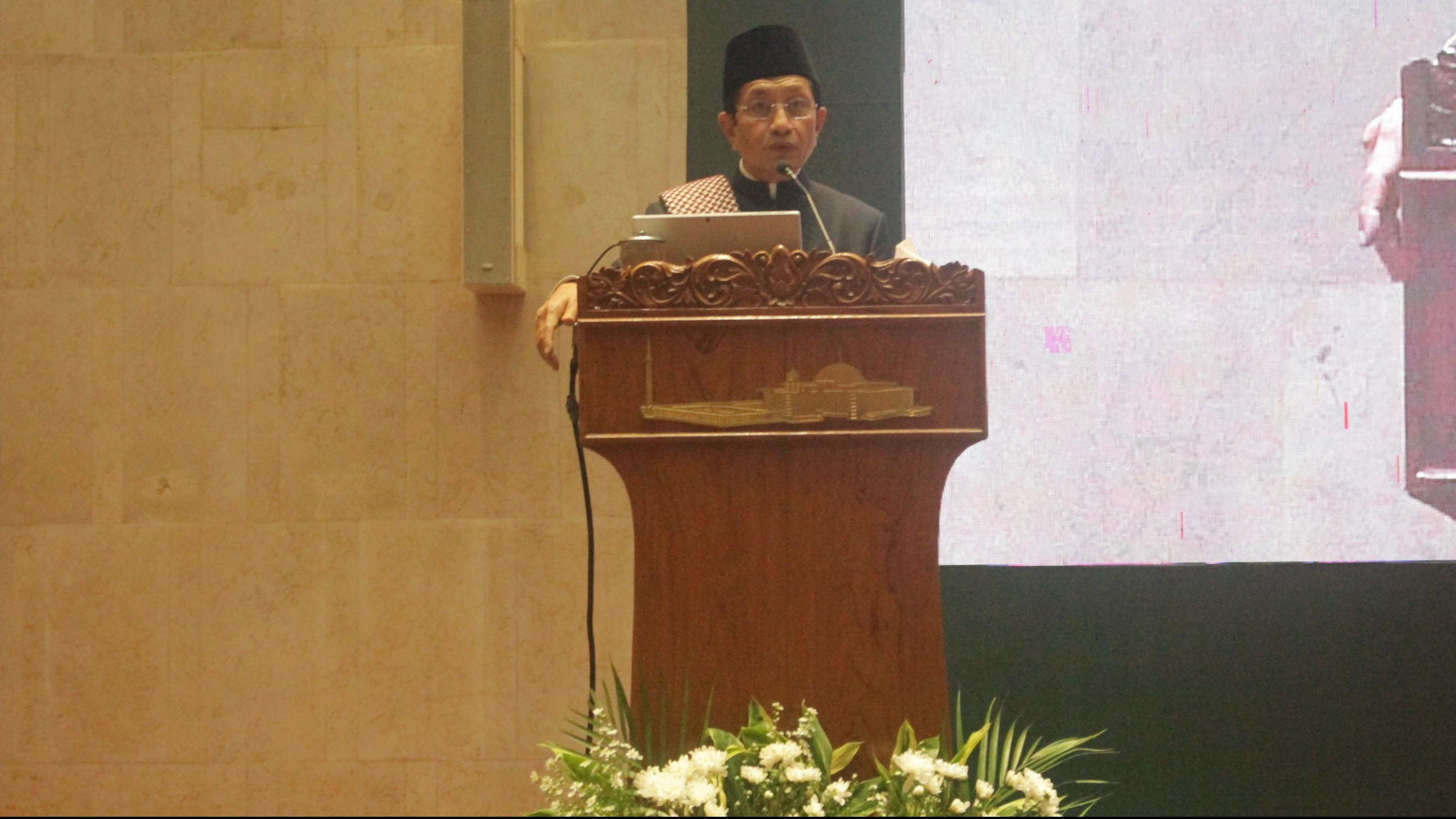 Menteri Agama (Menag) Nasaruddin Umar di Masjid Istiqlal, Jakarta