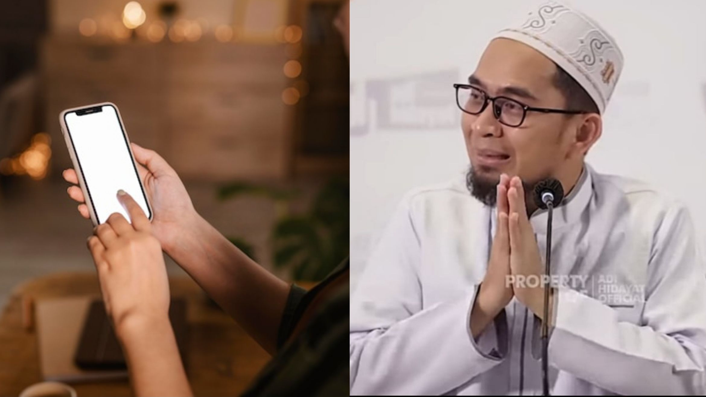 Yakin Masih Bawa Handphone saat Shalat? Ustaz Adi Hidayat Ingatkan kalau Mau Ibadah dan Doa Diterima Allah SWT maka ....