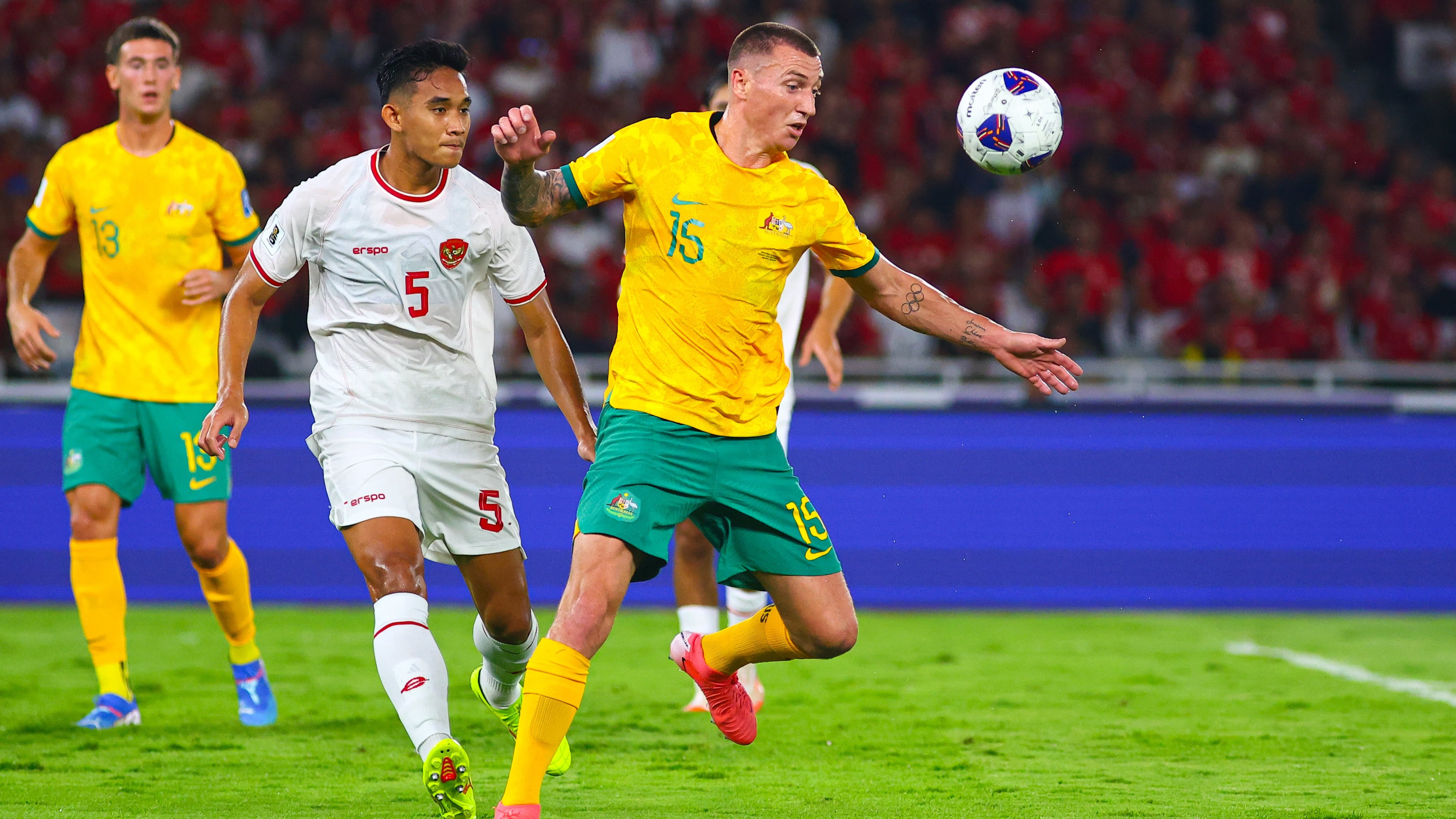 Bek Timnas Indonesia, Rizky Ridho (tengah)