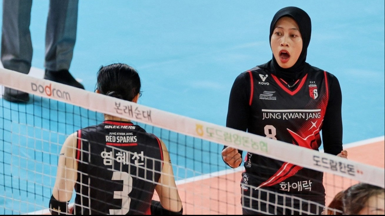 Foto Megawati Hangestri di Red Sparks musim ini