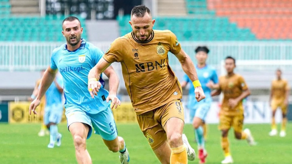 Mantan pemain naturalisasi Timnas Indonesia, Ilija Spasojevic bawa Bhayangkara FC promosi dari Liga 2 ke Liga 1