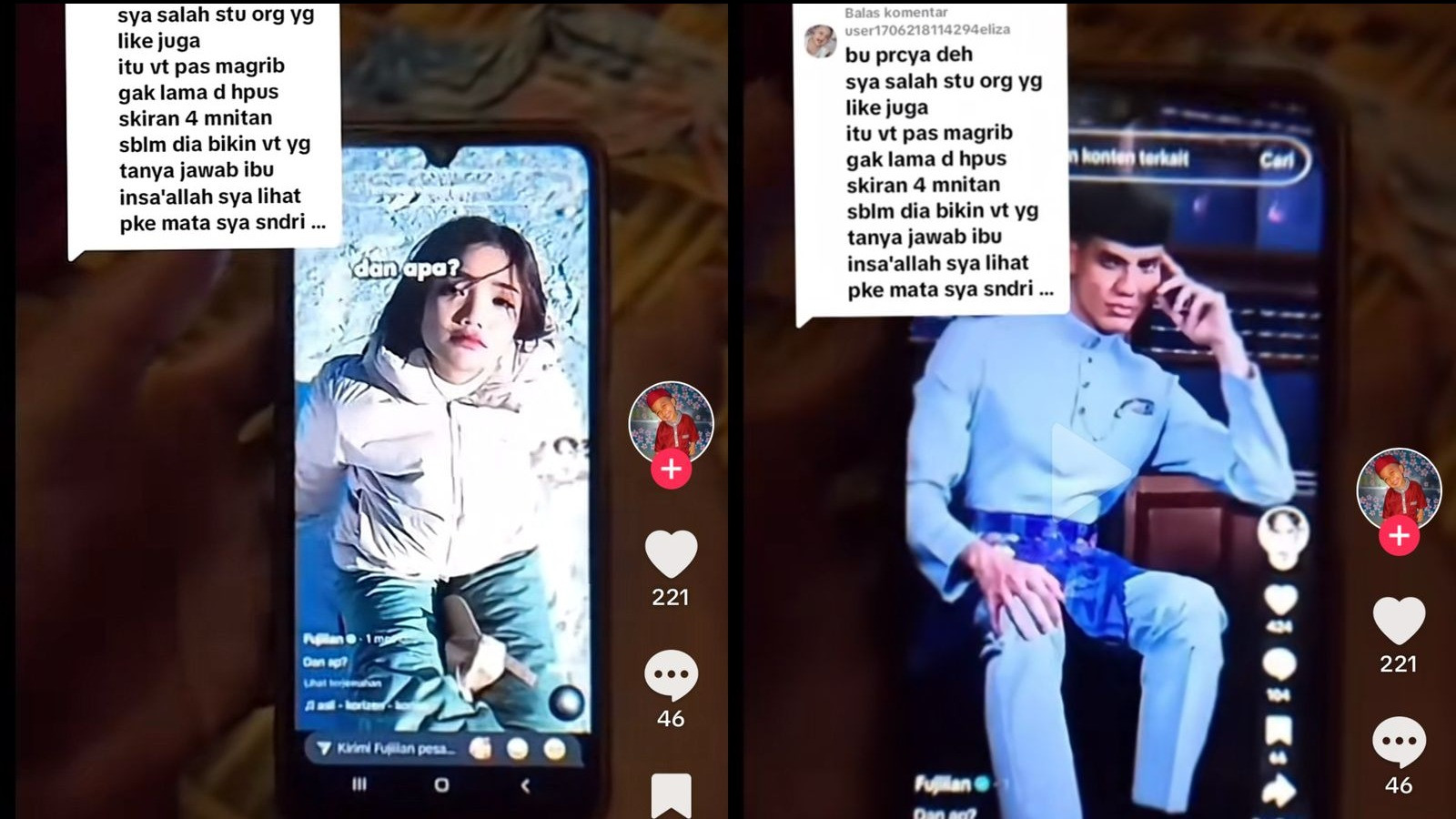 Fuji diduga upload foto Aisar Khaled di akun TikTok pribadinya