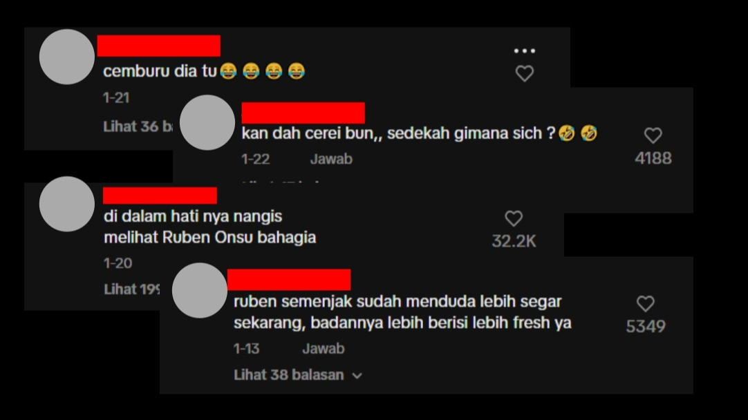 Komentar netizen terhadap konten Sarwendah di TikTok yang diduga menyindir Desy dan Ruben.