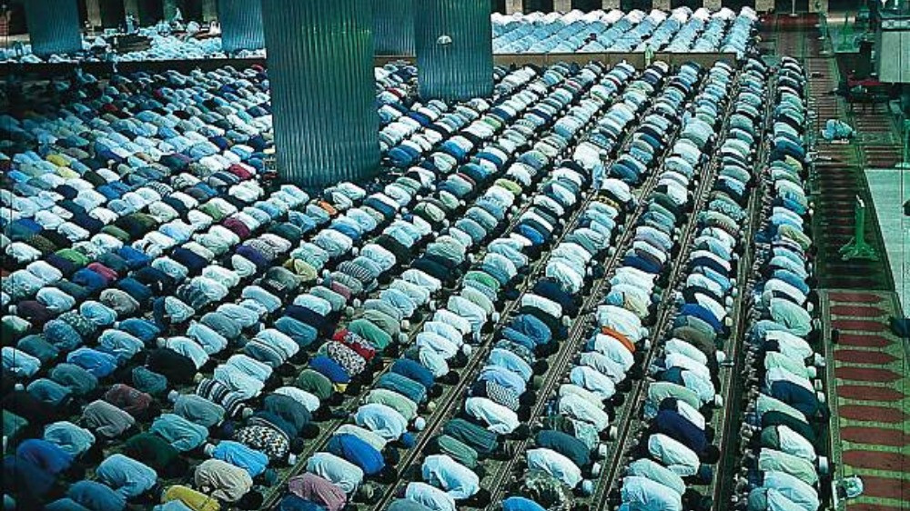 Ilustrasi pelaksanaan shalat Tarawih berjamaah di Masjid Istiqlal, Jakarta