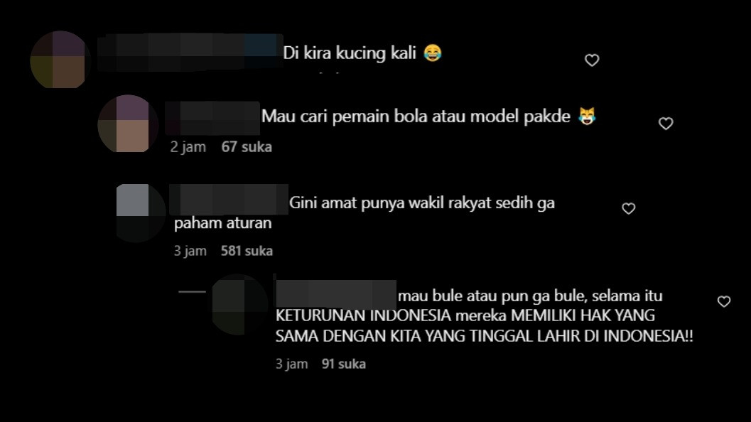 Komentar netizen dalam postingan video yang diunggah Ahmad Dhani di akun Instagramnya