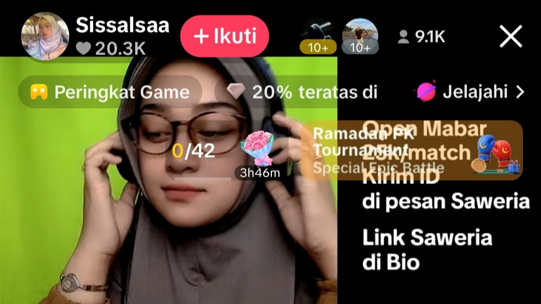 Bu Salsa Jember Live di TikTok