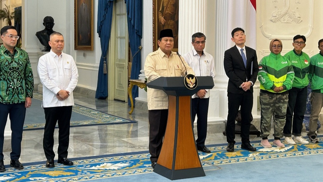 Presiden Prabowo Umumkan Ojol dan Kurir Online Dapat THR