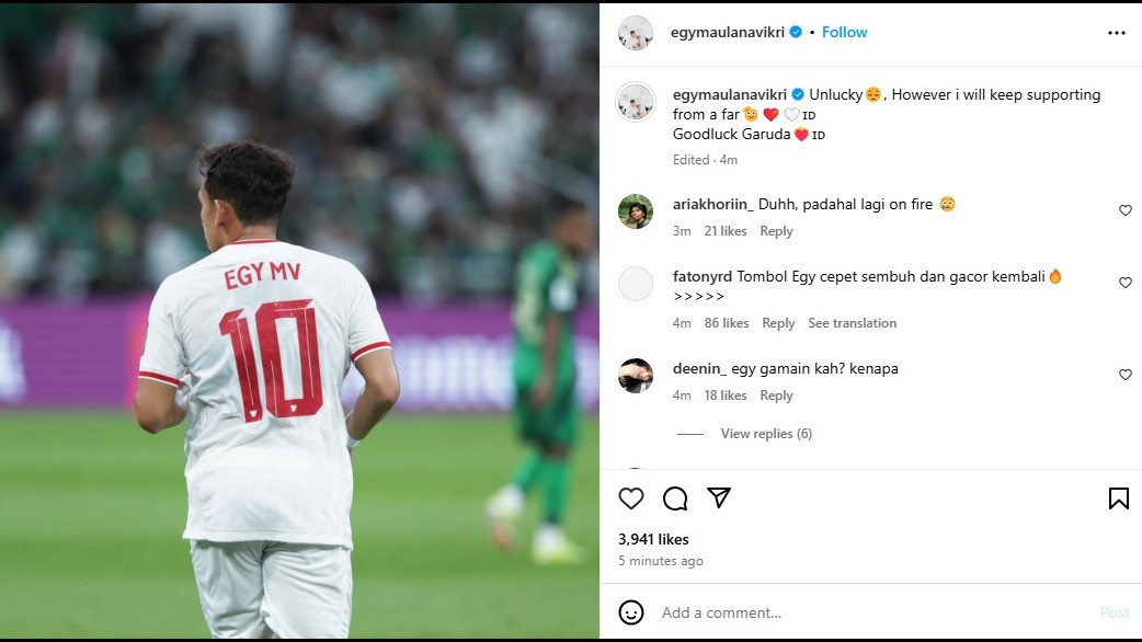 Egy Maulana Vikri resmi dicoret