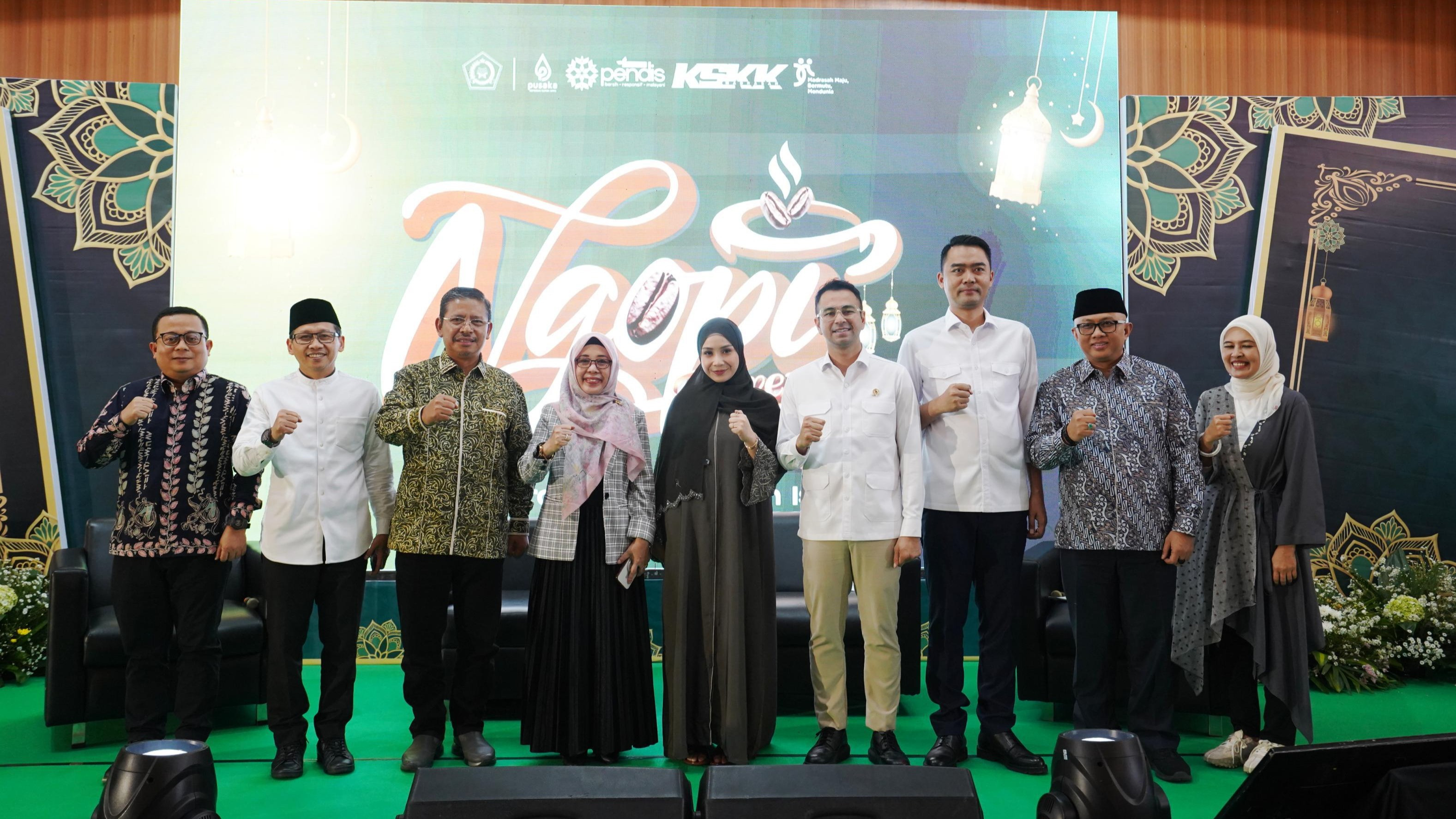 Kementerian Agama Republik Indonesia (Kemenag) resmi meluncurkan program Kick Off NGOPI (Ngobrolin Pendidikan Islam) Bareng Raffi Ahmad dengan tema “Kurikulum Berbasis Cinta, Siapkan Generasi Emas!”.
