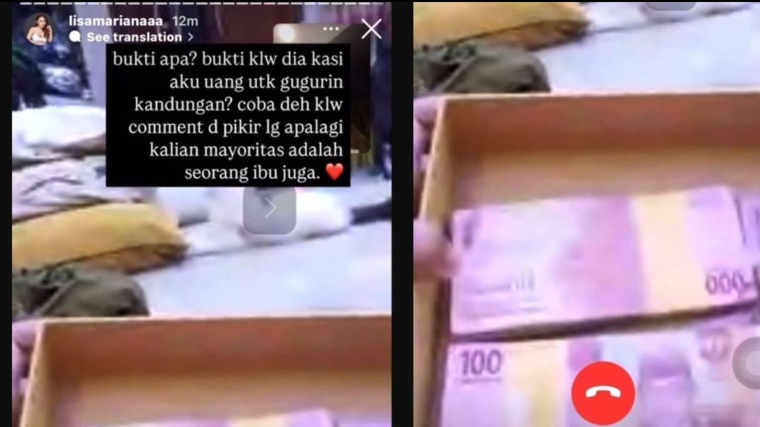 Lisa Mariana bongkar bukti soal sogokan uang dari diduga RK