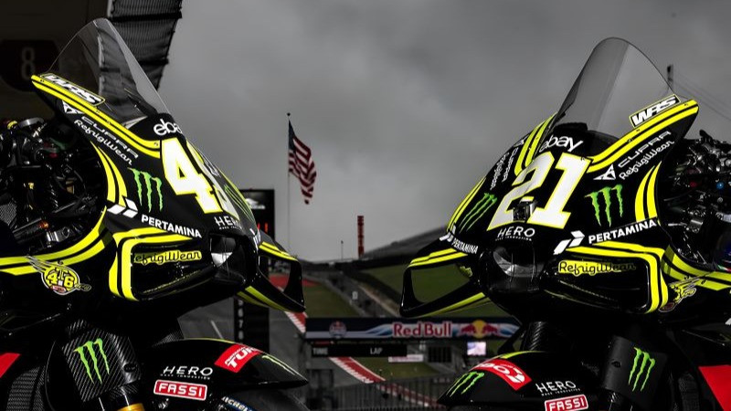 Livery edisi spesial dari Pertamina Enduro VR46 Racing Team di GP Amerika Serikat