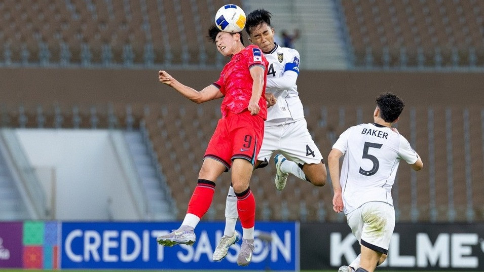 Timnas Indonesia U-17 melawan Korea Selatan.