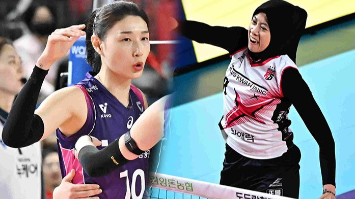 Duel terakhir Megawati Hangestri vs Kim Yeon-koung.