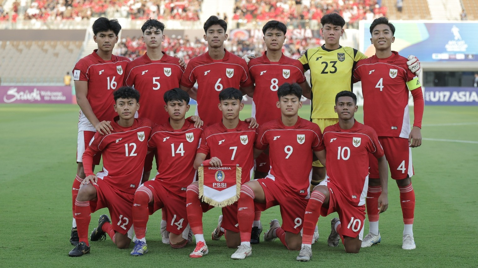 Timnas Indonesia U-17 Vs Yaman U-17 di Piala Asia U-17 2025