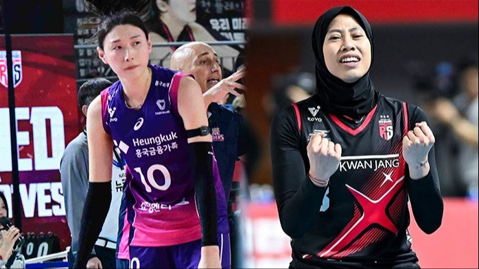 Duel Kim Yeon-koung vs Megawati Hangestri dalam pertandingan final Liga Voli Korea Pink Spiders vs Red Sparks.