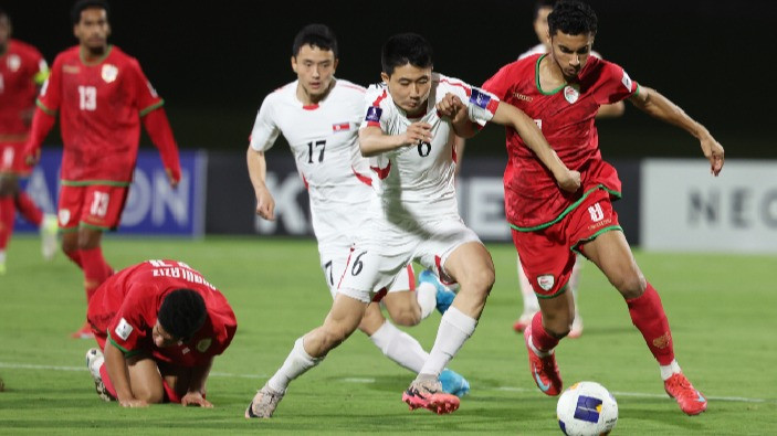 Pemain Korea Utara saat Hadapi Oman di Piala Asia U-17 2025