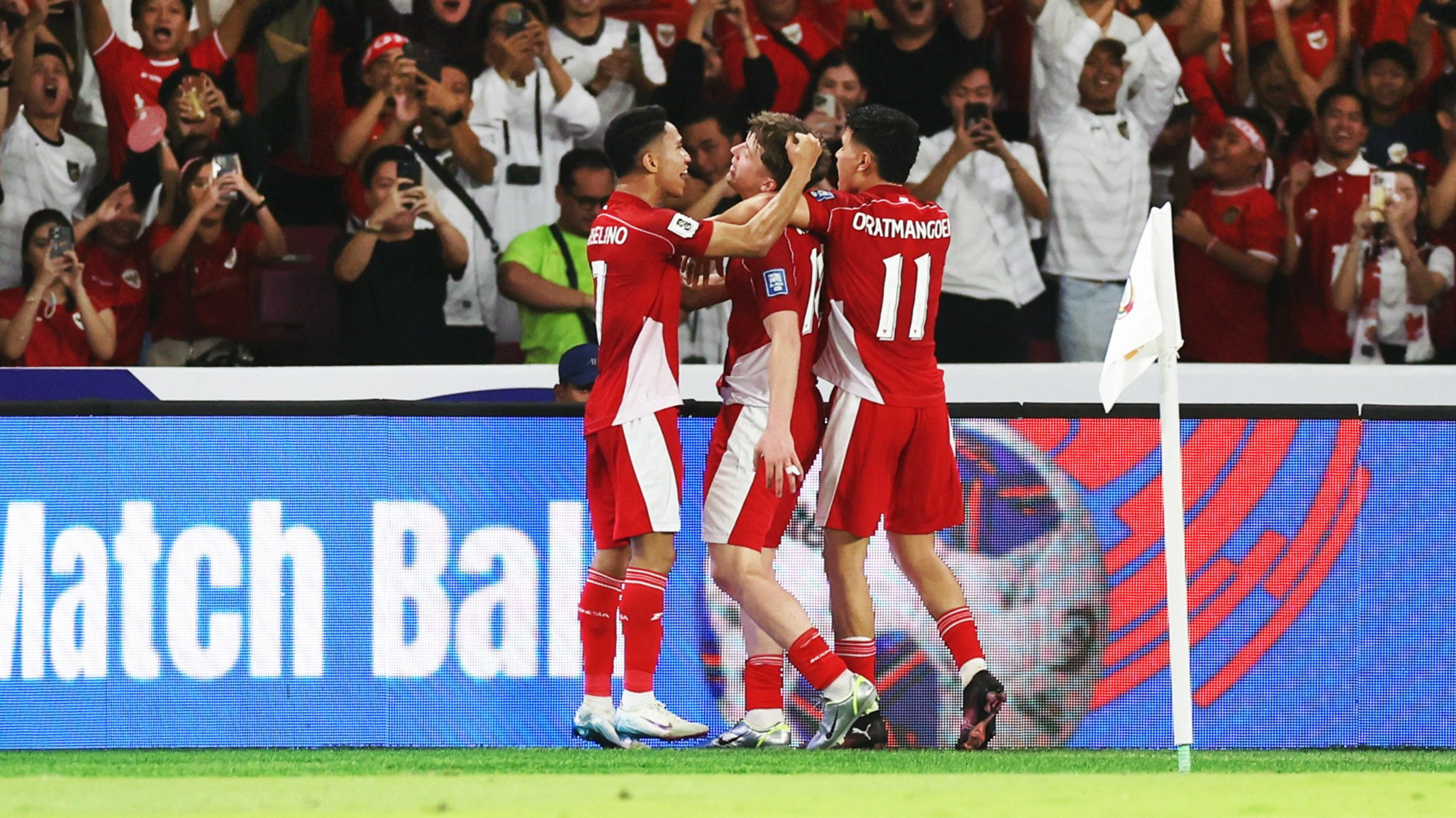 Selebrasi Timnas Indonesia saat Hadapi Bahrain di Kualifikasi Piala Dunia 2025