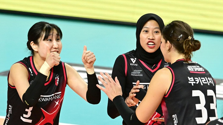 Megawati Hangestri dan pemain Red Sparks