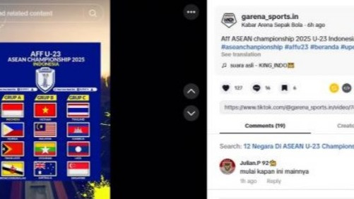 Bocoran Hasil Drawing Piala AFF U-23 Tempatkan Timnas Indonesia di Grup Mudah Bersama Brunei Darussalam hingga Timor Leste, Ini Faktanya
            - galeri foto
