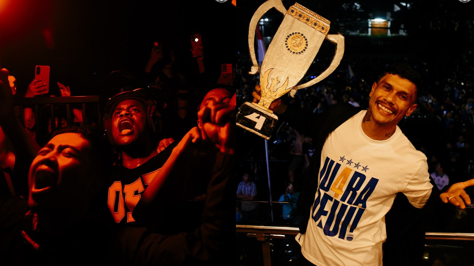 Sambil Menahan Haru, Ciro Alves Angkat Piala Di Depan Bobotoh Usai Persib Bandung Juara Liga 1 2024-2025 Juara 4 Deui!