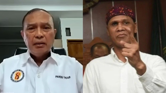 Jenderal Kopassus, Letjend TNI (Purn.) Yayat Sudrajat (kiri) & Ketua Umum GRIB Jaya, Hercules Rosario Marshal