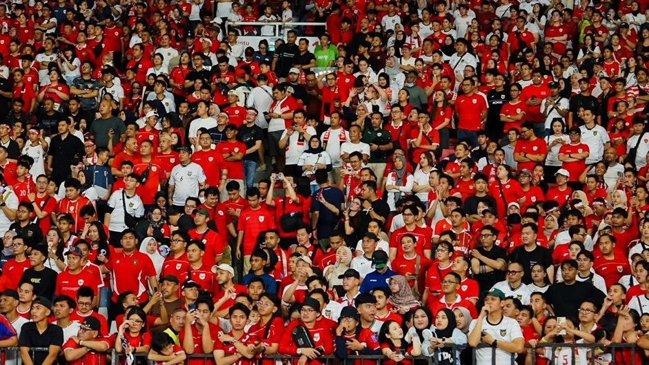 Suporter Timnas Indonesia.