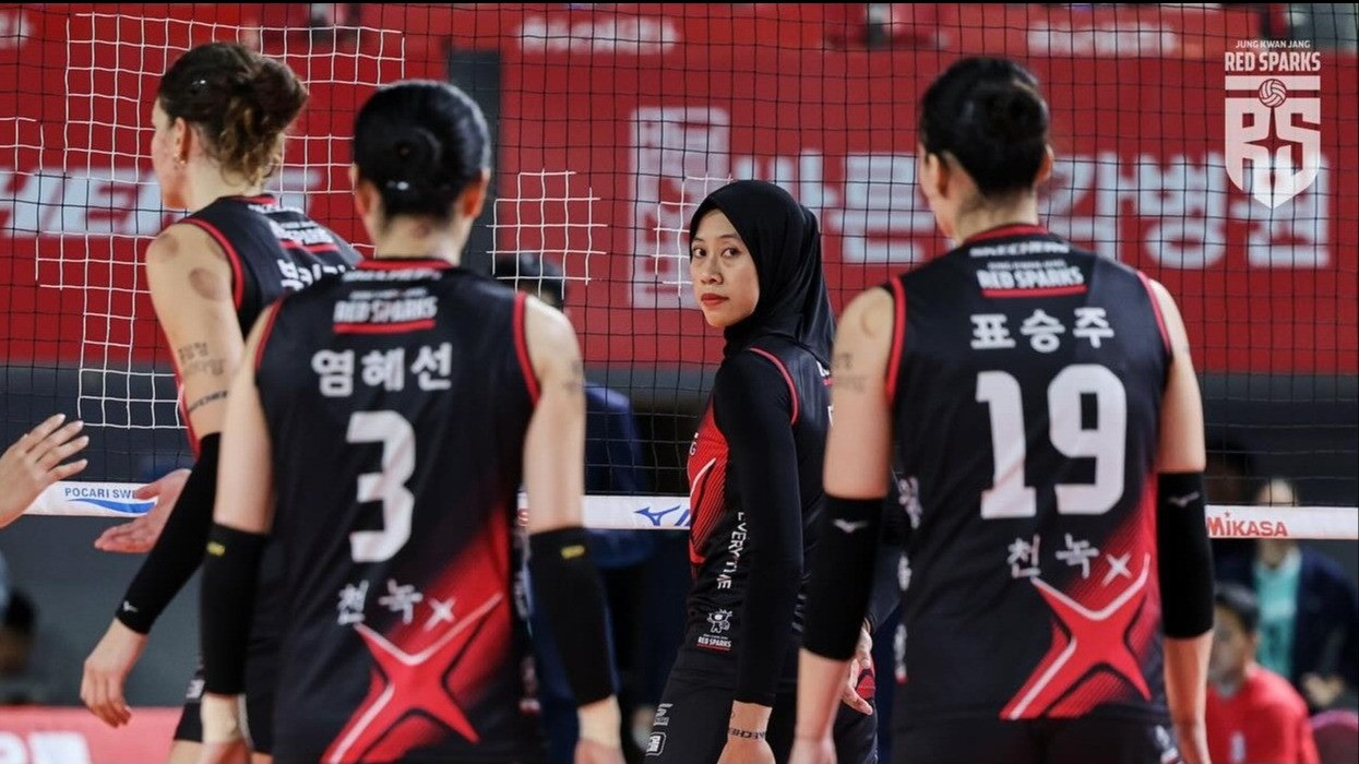 Megawati Hangestri saat membela Red Sparks.