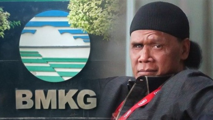 Kolase Kantor BMKG dan Ketua Umum GRIB Jaya Hercules