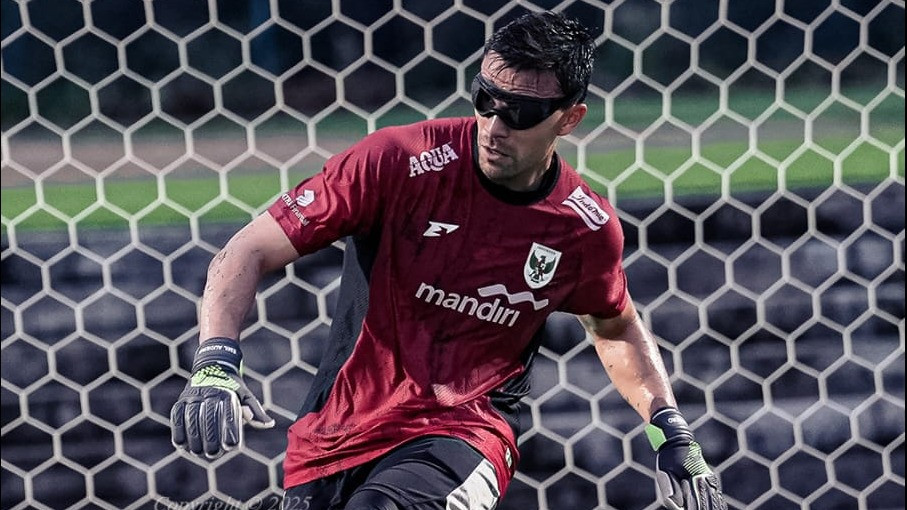 Emil Audero dalam latihan Timnas Indonesia