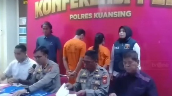 Dua pelaku penganiayaan bocah 2 tahun di Kuantang Singingi, Riau